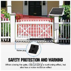 DC 40W Solar Gate Opener Automatic Single Arm Swing Gate Opener Kit Up to 330lb
