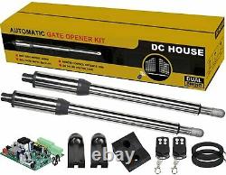 DC HOUSE Heavy Duty Automatic Dual Swing Gate Opener Kit with 50M Controller
