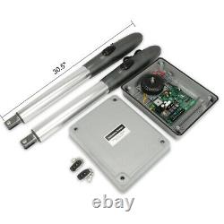 Double Arm Swing Electric Gate Opener Hardware 24V Auto Motor Kit Remote Control
