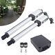 Double Solar Auto Gate Opener Kit 300kg Swing Gates With Remote Control Ip44 Usa