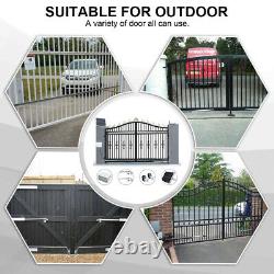 Dual Solar Gate Opener Kit 600KG Swing Gate Up to 16 feet/1320 Pound With Keypad