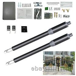 Electric Arm Dual Swing Gate Opener Automatic Heavy Duty Kit Up to 662lb Remote