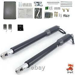 Electric Automatic Arm Dual Swing Gate Opener Heavy Duty Kit Remote Control NEW