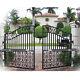 Electric Automatic Arm Heavy Duty Dual Swing Gate Opener & Remote Control 650lbs
