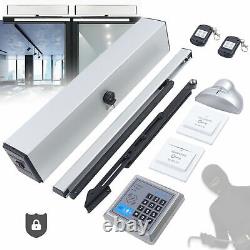 Electric Automatic Swing Gate Opener Operator Dual Arms Remote Control Door Kits
