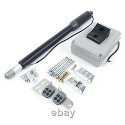 Electric Single Swing Gate Opener Kit Automatic Gate Operator + Remote Control