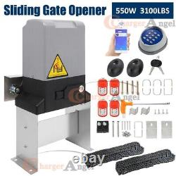 Electric Sliding Gate Opener 3100lbs Automatic Motor APP Control with4 Remotes