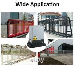 Electric Sliding Gate Opener 4000lb Automatic Motor Remote Kit Heavy Duty Chain