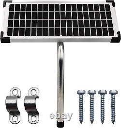 FM123 10 Watt Solar Panel Kit, Compatible with Mighty Mule Automatic Gate Opener