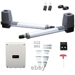 G. T. Master GT300DC Automatic Arm Dual Swing Gate Opener Kit for 660lb 8ft Gate