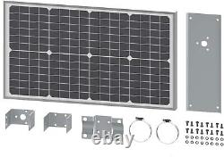 Ghost Controls 30 Watt Monocrystalline Solar Panel Kit for Automatic Gate Opener