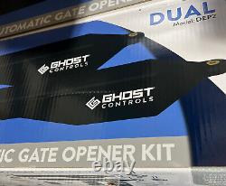 Ghost Controls Architectural 24' Dual Gate Opener Kit & 12V Battery Model DEP2