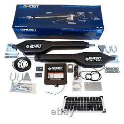 Ghost Controls TDS2XP Heavy-Duty Solar Dual Automatic Gate Opener Kit for Swing
