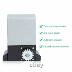 Heavy Duty 2700lb Sliding Electric Gate Opener Automatic Motor Remote Control 6m