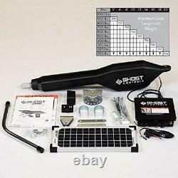 Heavy-Duty Solar Single Automatic Gate Opener Kit for Swing Gates Up to 20ft