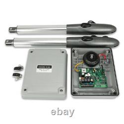 NEW 24V Auto Electric Powered Swing Gate Opener Kit With Remote Control IP44 US