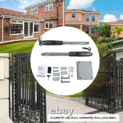 NEW Electric Automatic Dual Arm Swing Gate Opener Hardware Driveway Door KIT 24V