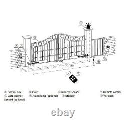 SW880DC Dual Swing Gate Opener Kit Automatic Gate Operator for 880lb 13ft Gates
