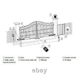 SW880DC Single Swing Gate Opener Kit Automatic Gate Operator for 880lb13ft Gates
