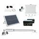 Single Swing Solar Electric Gate Opener Remote Kit Swing Up To 1400lbs Withbattery