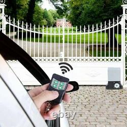 Sliding Electric Gate Opener 2600lb Automatic Motor Remote Kit Heavy Duty Chain