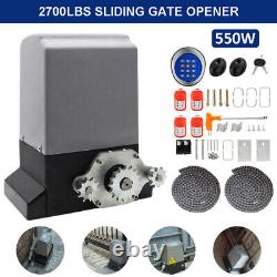 Sliding Electric Gate Opener Automatic Motor APP & Remote Kit Heavy Duty Chain
