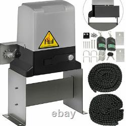 Sliding Gate Opene Remote Kit Door Motor Automatic With Key Electric 3300LBS ws