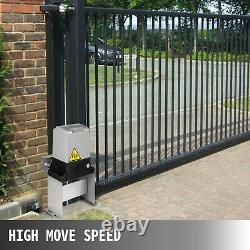 Sliding Gate Opener 3300lbs Automatic Motor Move Speed 43ft/min with 2 remotes
