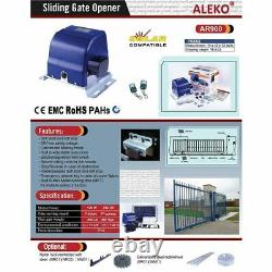 Sliding Gate Opener Door Operator Kit 900 lbs Driveway Motor Security Heavy Duty