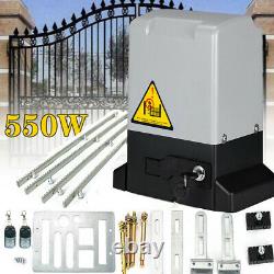Sliding Gate Opener Hardware Gate Operator Security Motor Kit 550W with 4M Rack