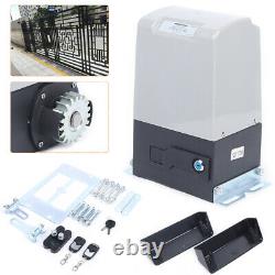 Sliding Gate Opener Kit 2200lb Electric Operator Automatic Roller Remote Control