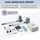 Smart Swing Gate Opener Kit For 8ft 660lb Each With Remote Controls Ir Sensors