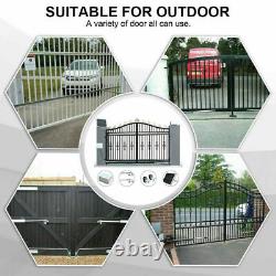 Solar Dual Automatic Swing Gate Opener Remote Door Kit Swing Gates Up to 1440lbs