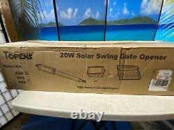 TOPENS A3S Automatic Gate Opener Kit Light Duty Solar Single Gate Operator New