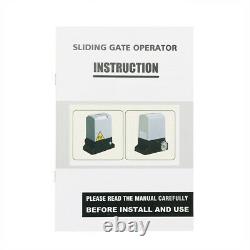 Used 4400lbs Automatic Opening Sliding Gate Opener AC Driveway Security Door Kit